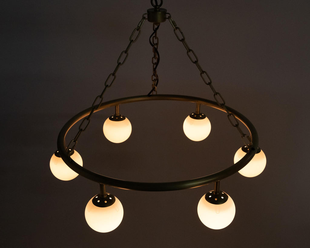 NOIR Modena Chandelier Small Metal with Brass Finish