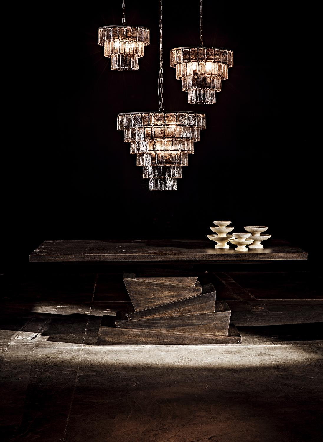 NOIR Carnegie Chandelier Large Black Steel