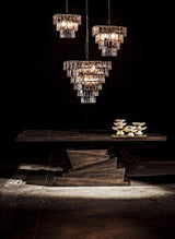 NOIR Carnegie Chandelier Large Black Steel