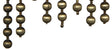 NOIR Domo Chandelier Steel and Metal Beads with Brass Finish