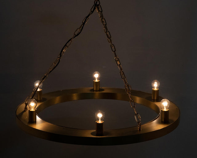 NOIR Ciro Chandelier Metal with Brass Finish