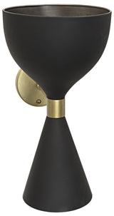 NOIR Aegeon Sconce Black Steel