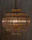 NOIR Quintus Chandelier Metal with Brass Finish