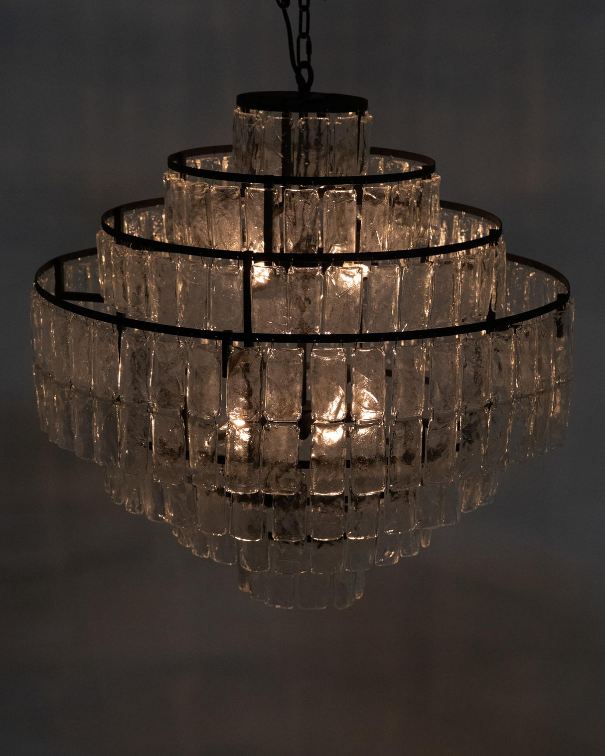 NOIR Satellite Chandelier Black Steel