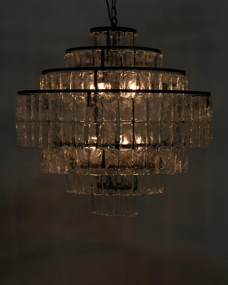 NOIR Satellite Chandelier Black Steel