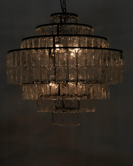 NOIR Satellite Chandelier Black Steel