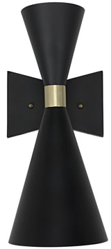 NOIR Ariel Sconce Black Steel