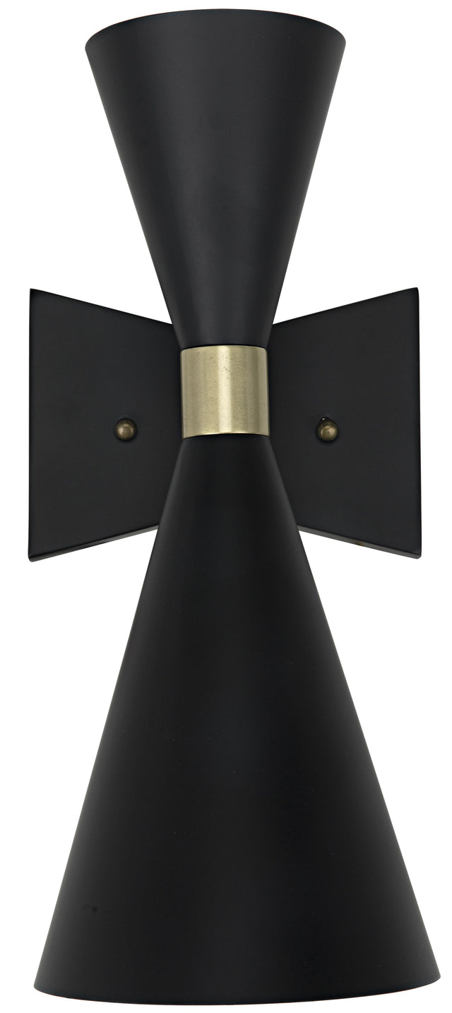 NOIR Ariel Sconce Black Steel