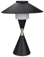 NOIR Lucia Table Lamp Black Steel with Mb Detail