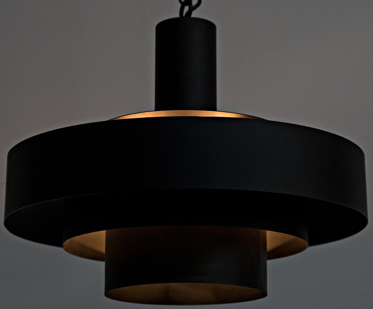 NOIR Parlor Pendant Black Steel