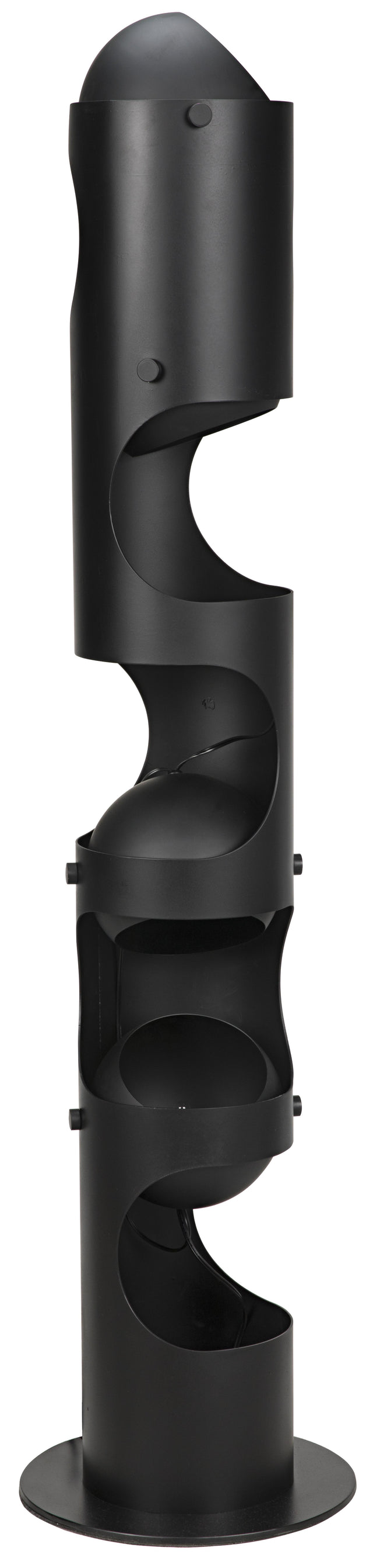 NOIR Columna Floor Lamp Black Steel