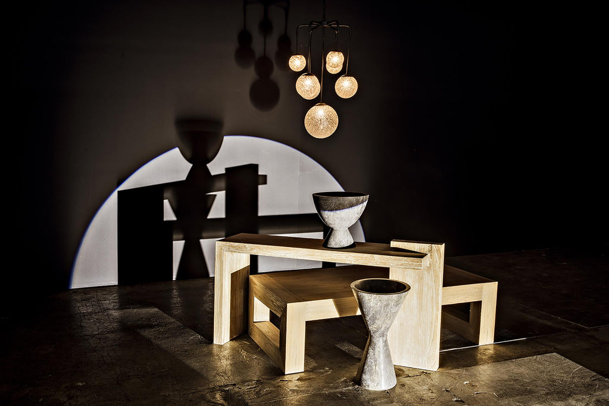 NOIR Artemis Chandelier Steel with Black Finish
