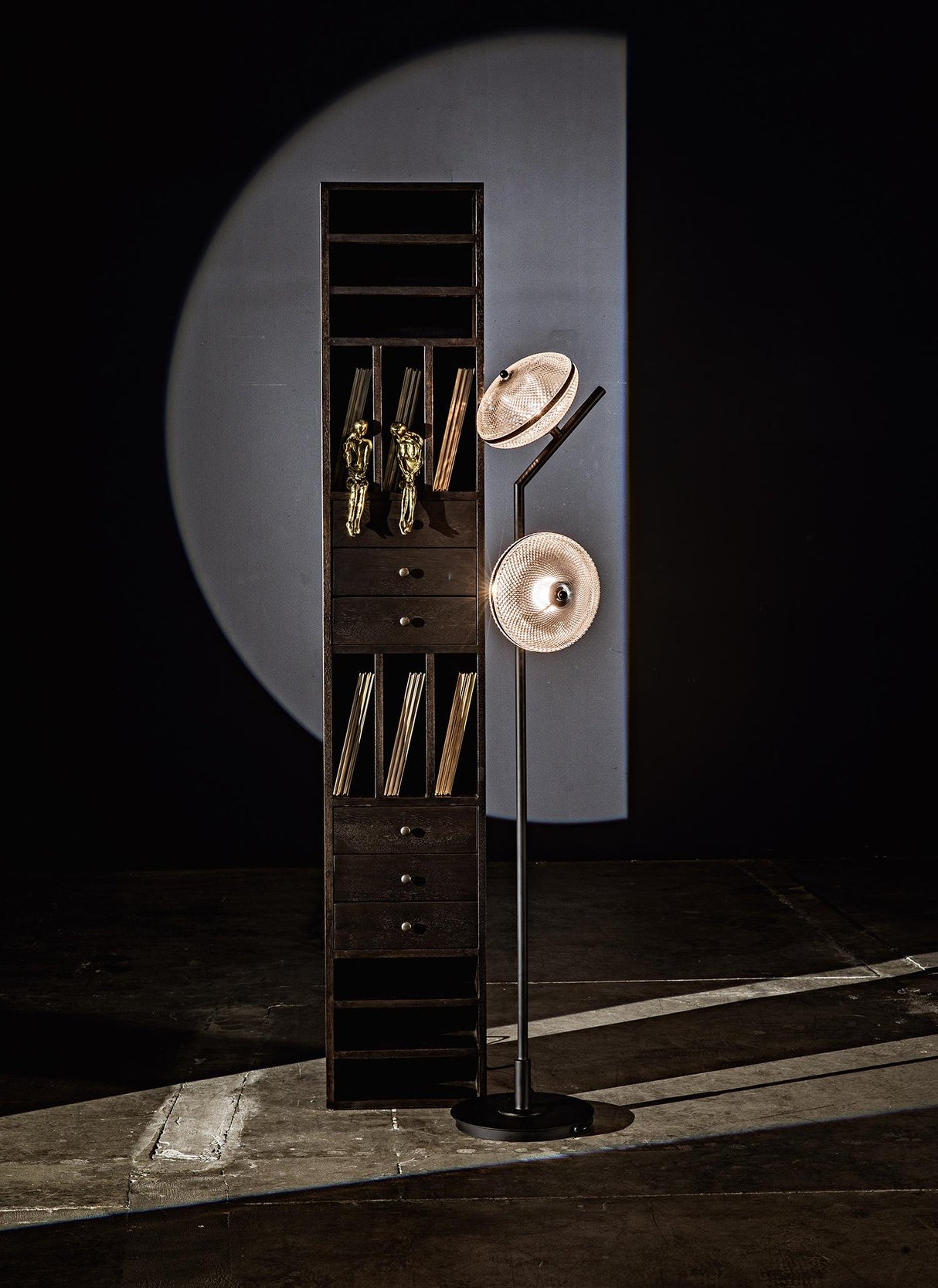NOIR Gibson Floor Lamp Black Steel