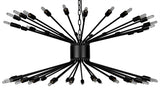 NOIR Lampberto Chandelier Black Steel
