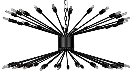 NOIR Lampberto Chandelier Black Steel