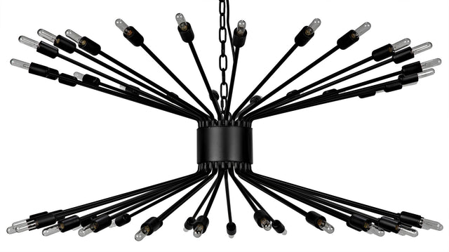 NOIR Lampberto Chandelier Black Steel
