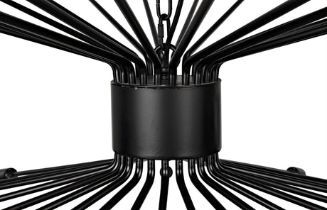 NOIR Lampberto Chandelier Black Steel
