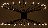 NOIR Lampberto Chandelier Black Steel