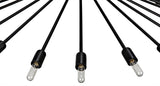 NOIR Lampberto Chandelier Black Steel