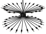 NOIR Lampberto Chandelier Black Steel