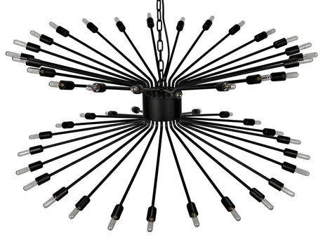 NOIR Lampberto Chandelier Black Steel