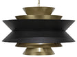 NOIR Arion Pendant Steel with Brass Finish