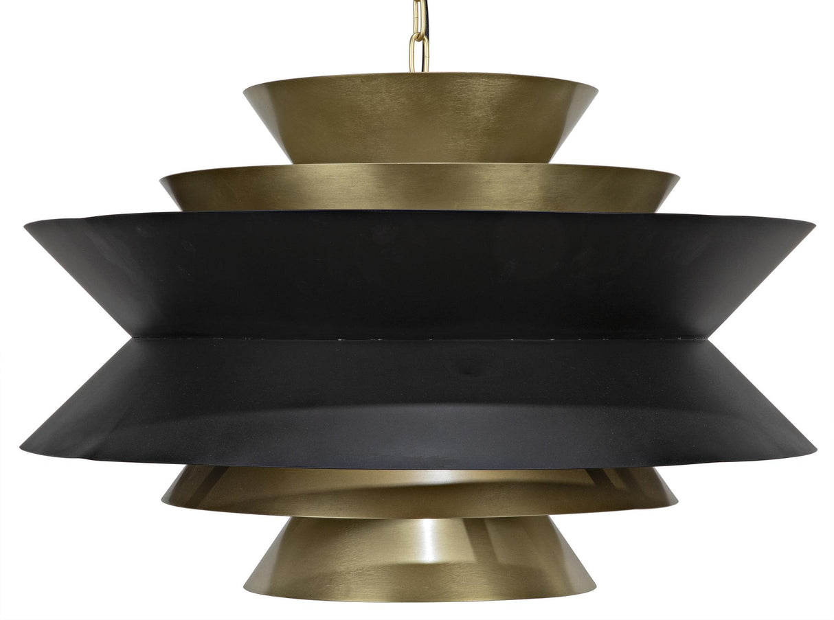 NOIR Arion Pendant Steel with Brass Finish