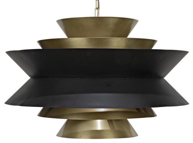 NOIR Arion Pendant Steel with Brass Finish