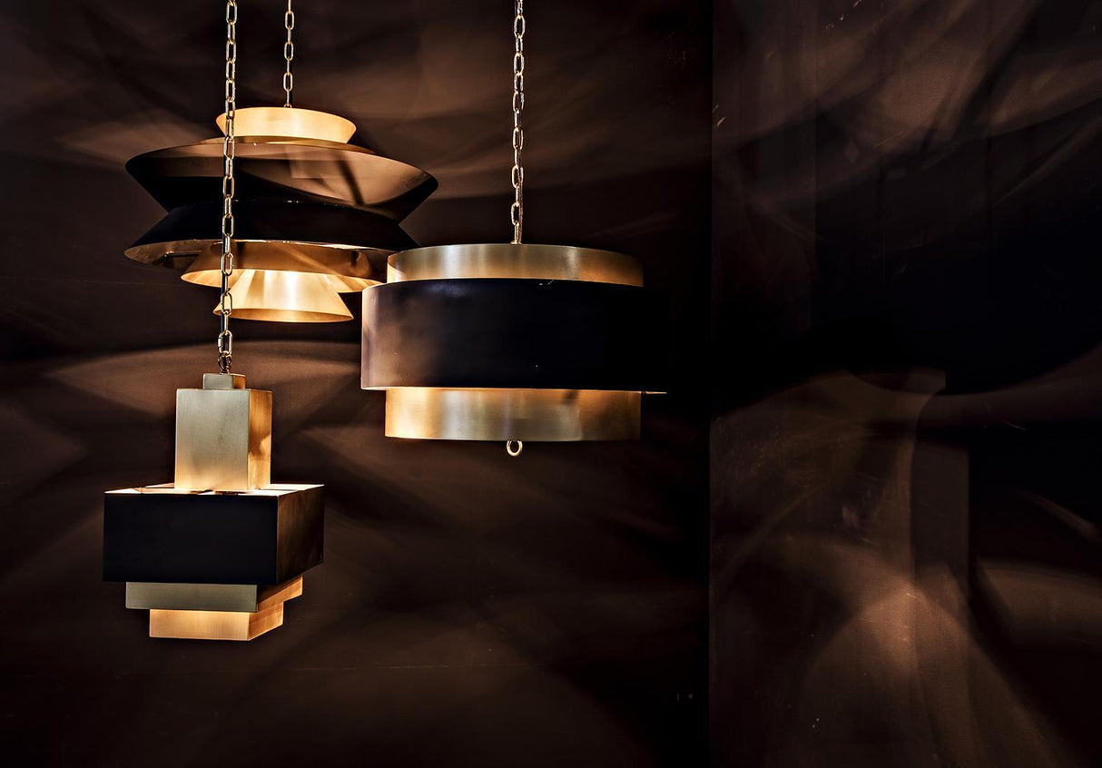NOIR Arion Pendant Steel with Brass Finish
