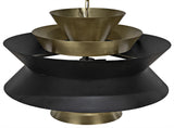 NOIR Arion Pendant Steel with Brass Finish