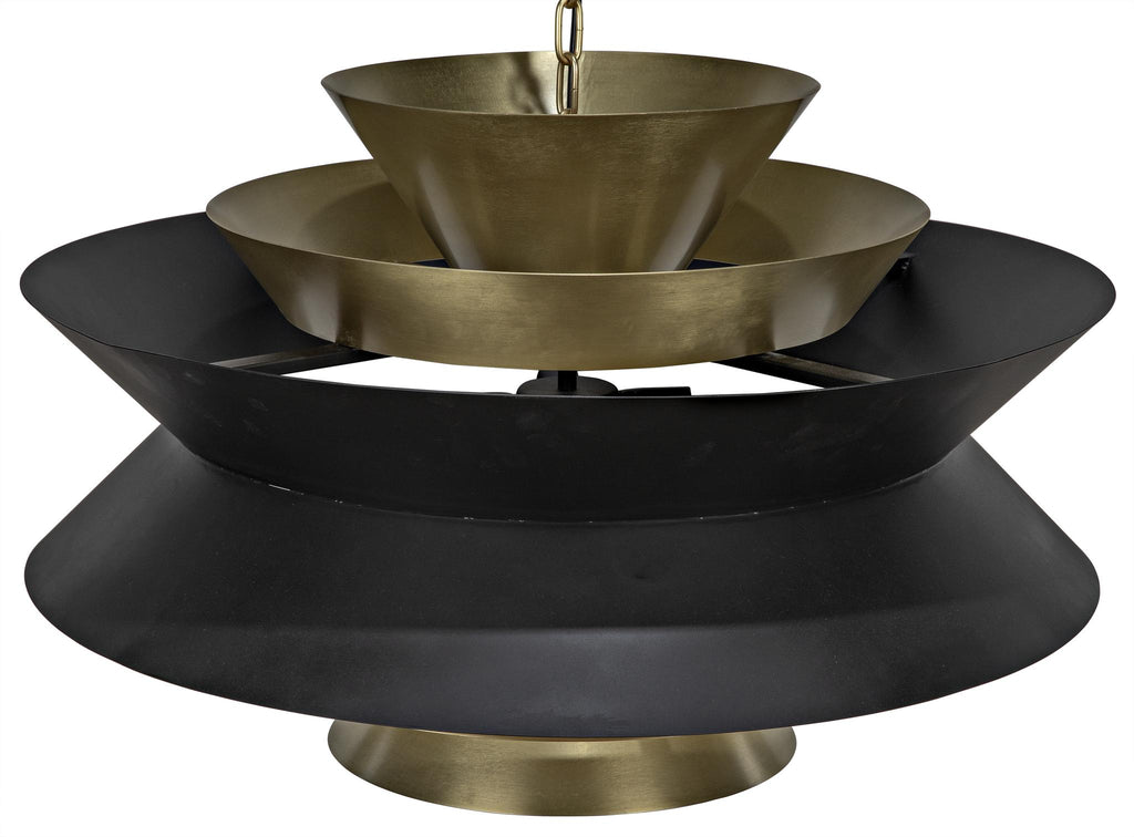 NOIR Arion Pendant Steel with Brass Finish