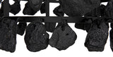NOIR Vulcan Chandelier Black Steel with Black Glass