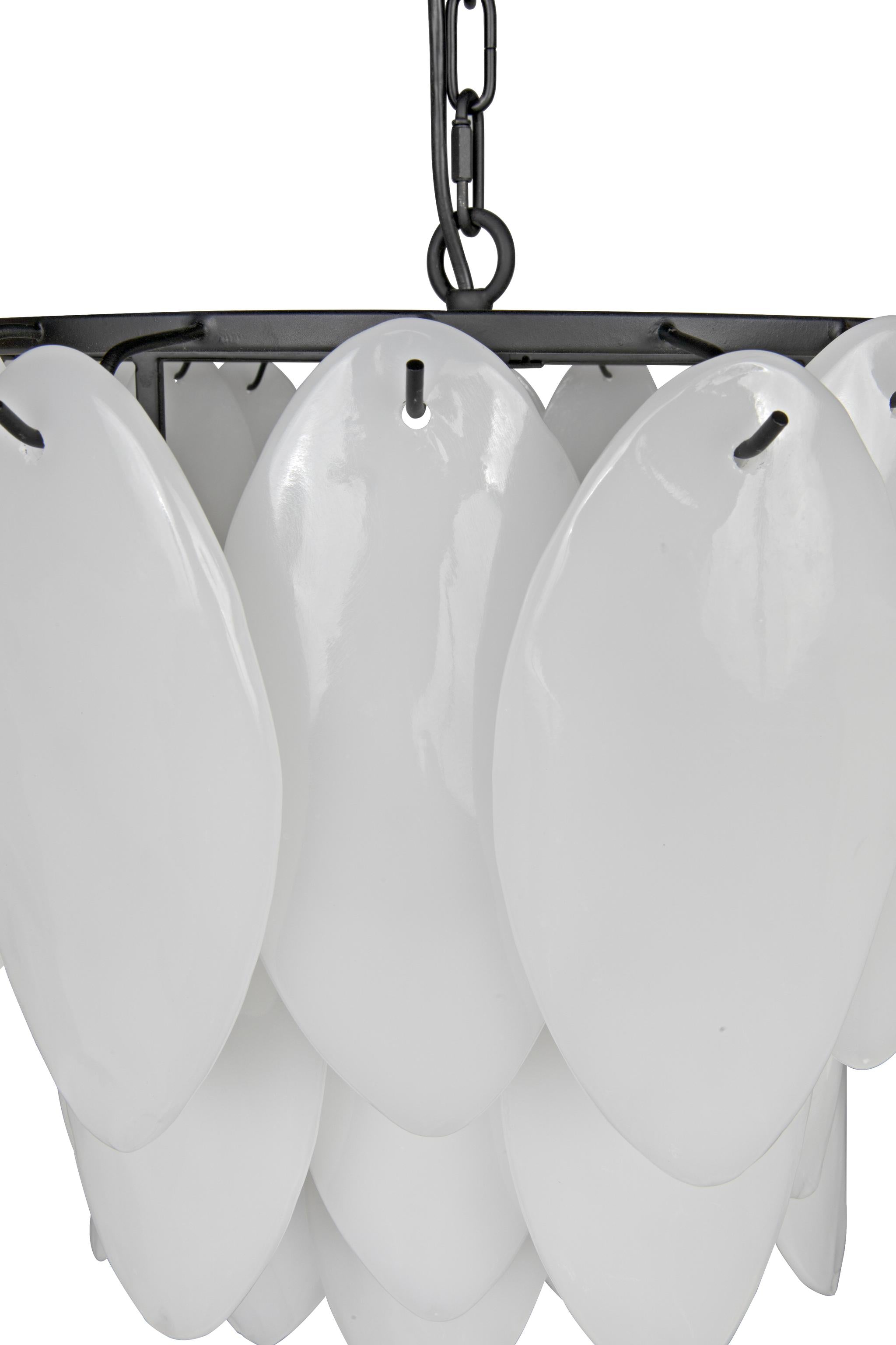 Noir Lotus Chandelier - Thumbnail 2