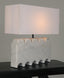 NOIR Darth Lamp with Silk Shade