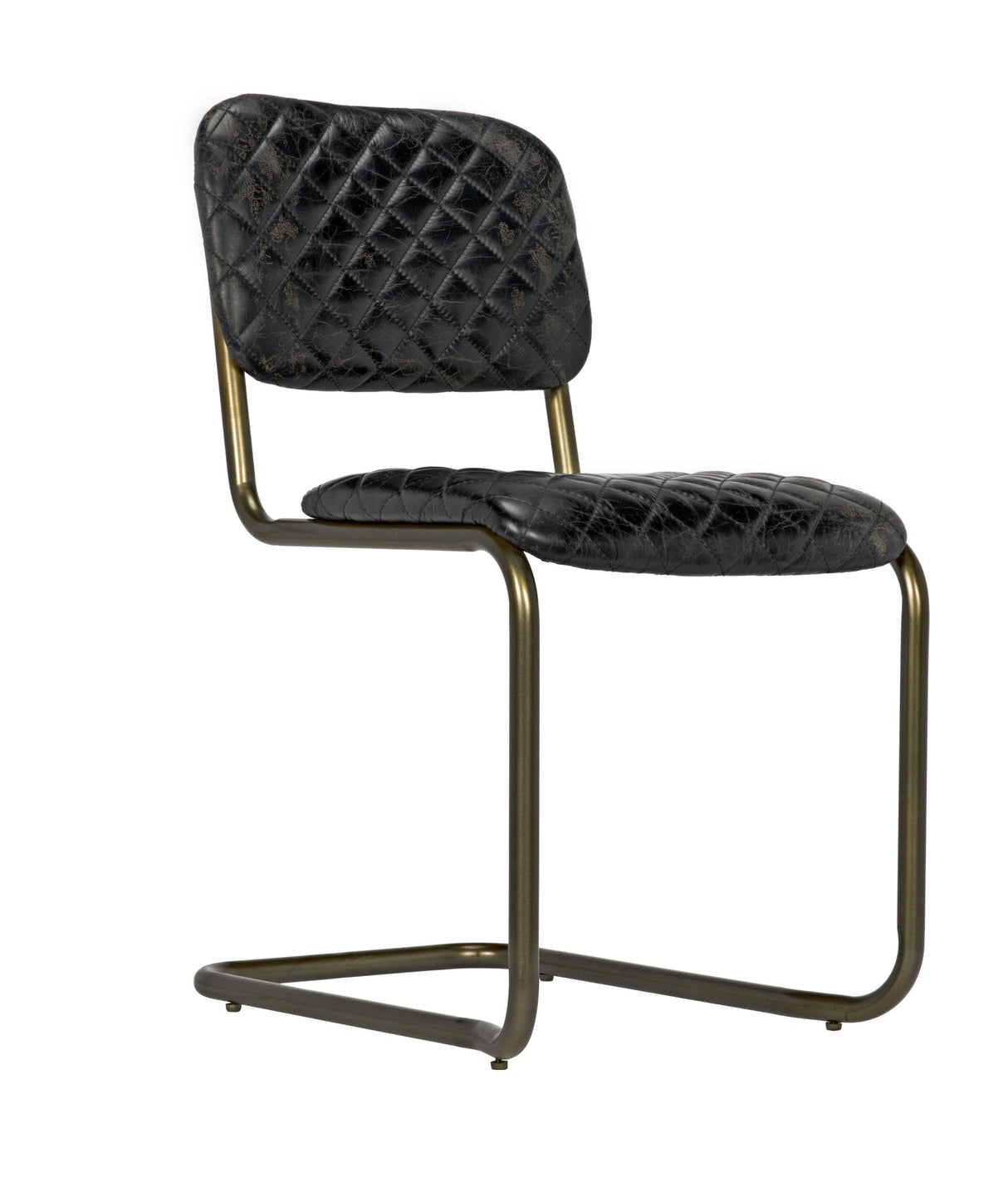 NOIR 0037 Dining Chair Steel and Leather