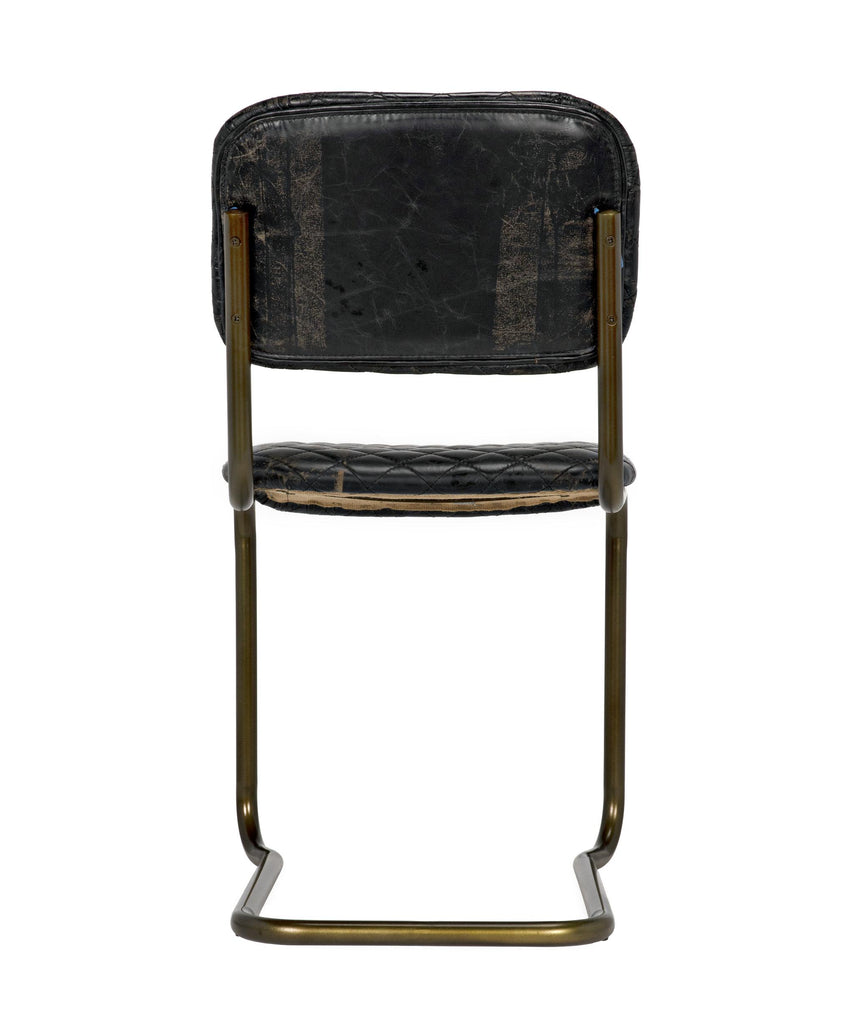 NOIR 0037 Dining Chair Steel and Leather