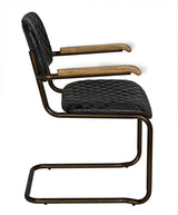 NOIR 0045 Arm Chair Vintage Black Leather