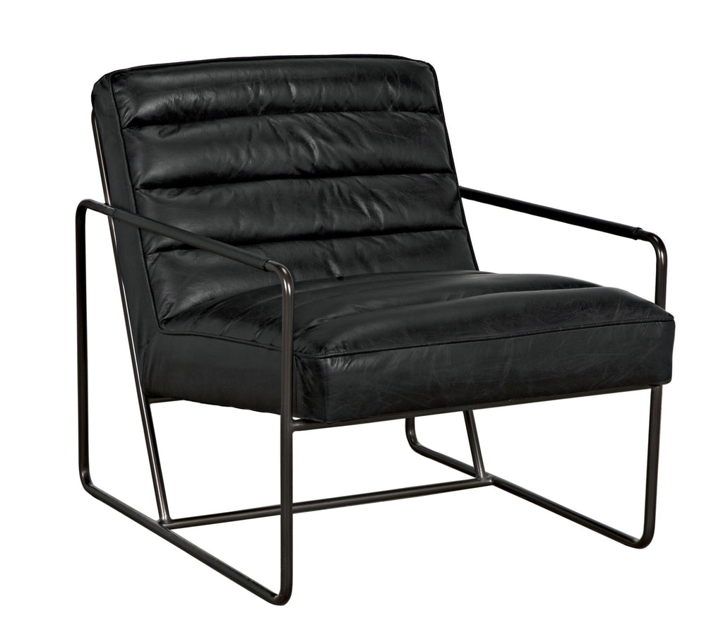 NOIR Demeter Chair Metal and Leather