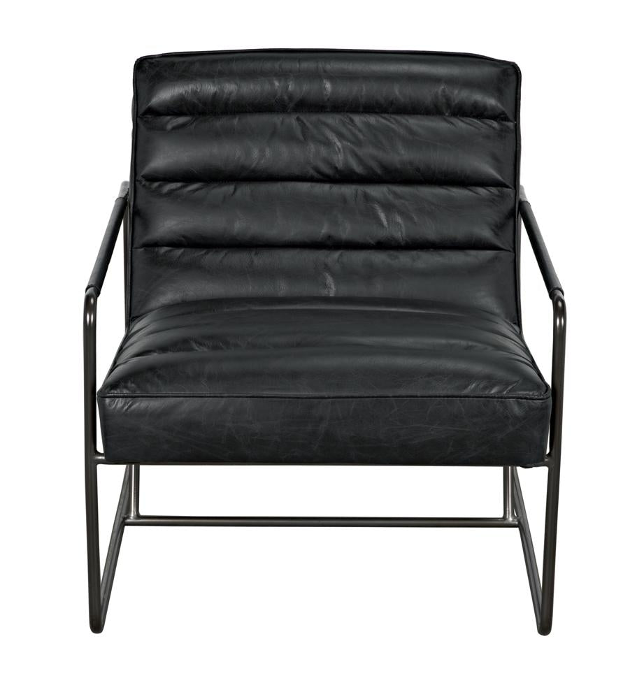 NOIR Demeter Chair Metal and Leather