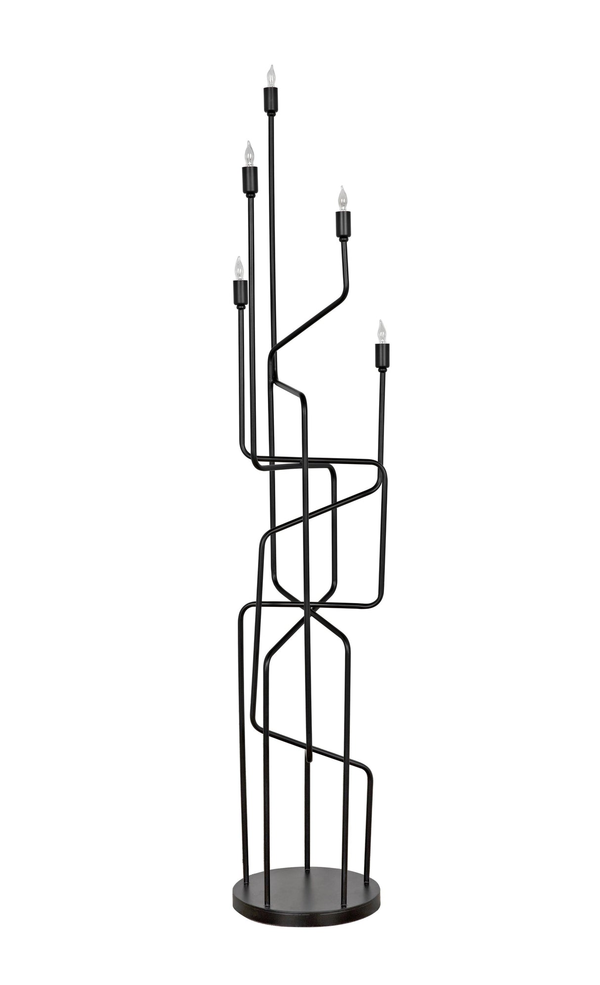 NOIR Moriarty Floor Lamp Black Metal