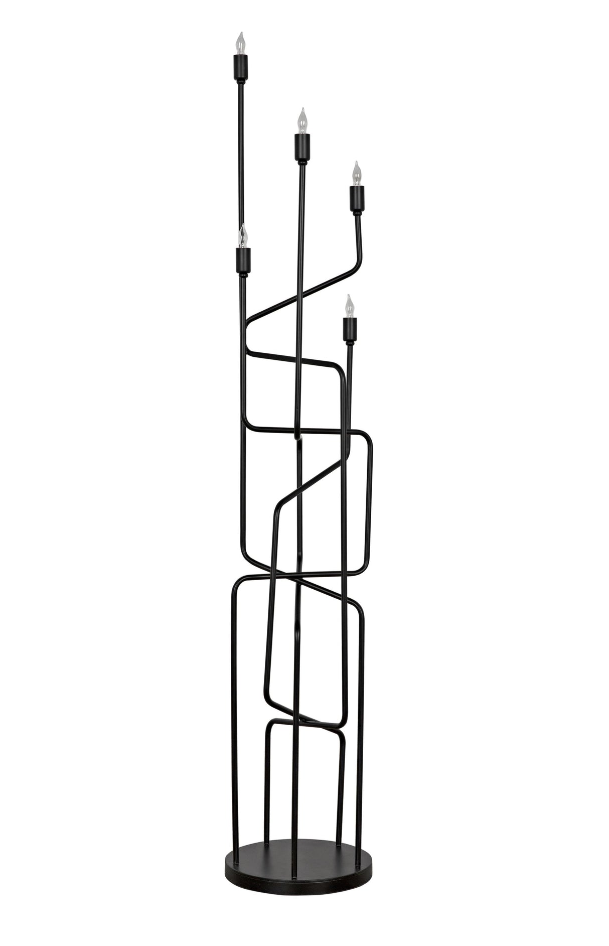 NOIR Moriarty Floor Lamp Black Metal