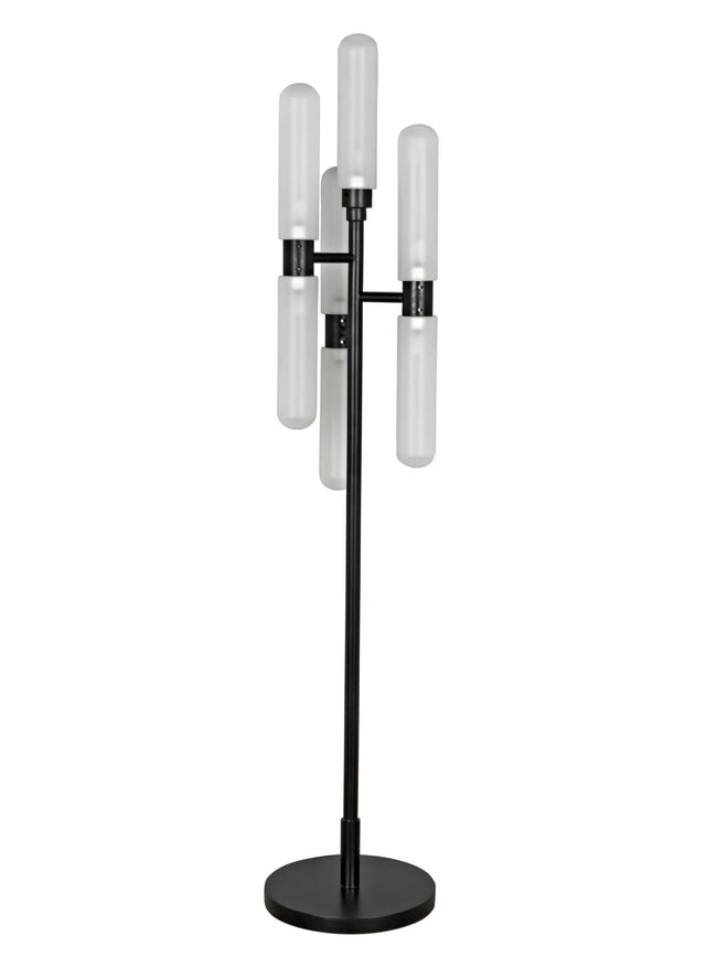 NOIR Dominique Floor Lamp Black Metal