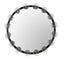 NOIR Moira Mirror with Glass Details Black Metal