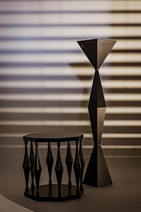 NOIR Brixton Floor Lamp Black Steel