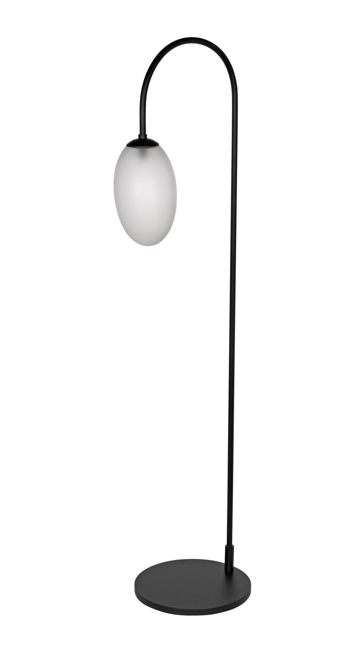 NOIR Swan Floor Lamp Black Steel