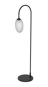 NOIR Swan Floor Lamp Black Steel