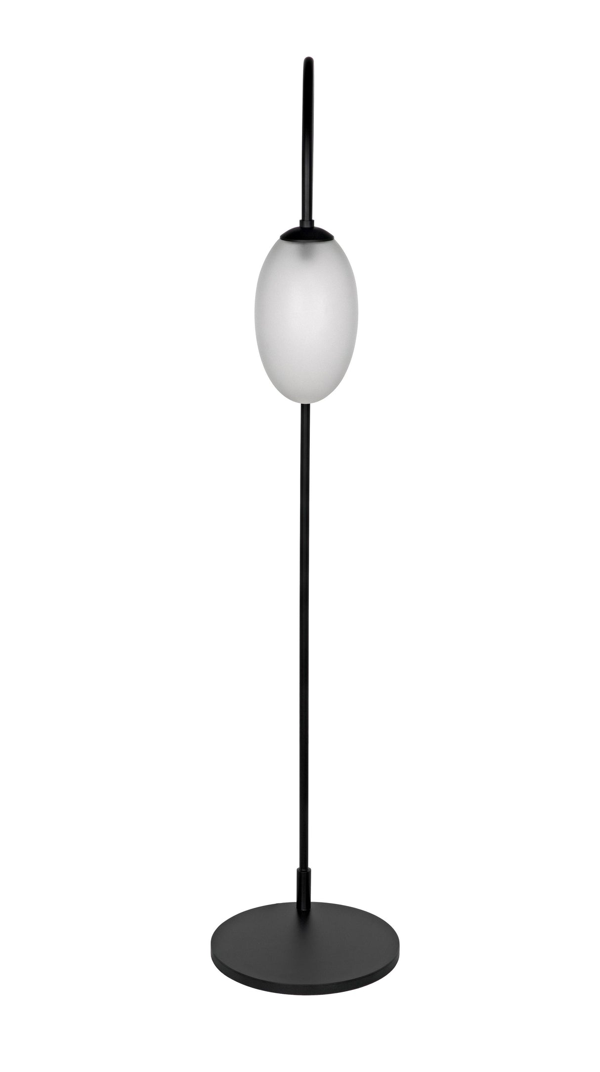NOIR Swan Floor Lamp Black Steel