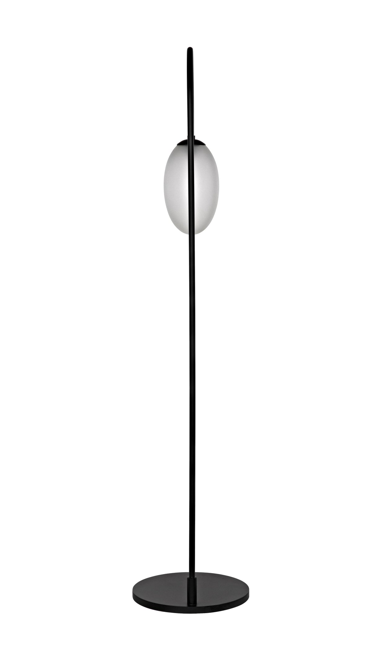 NOIR Swan Floor Lamp Black Steel