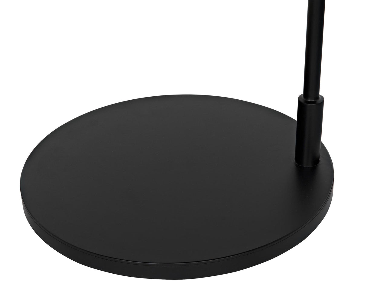 NOIR Swan Floor Lamp Black Steel