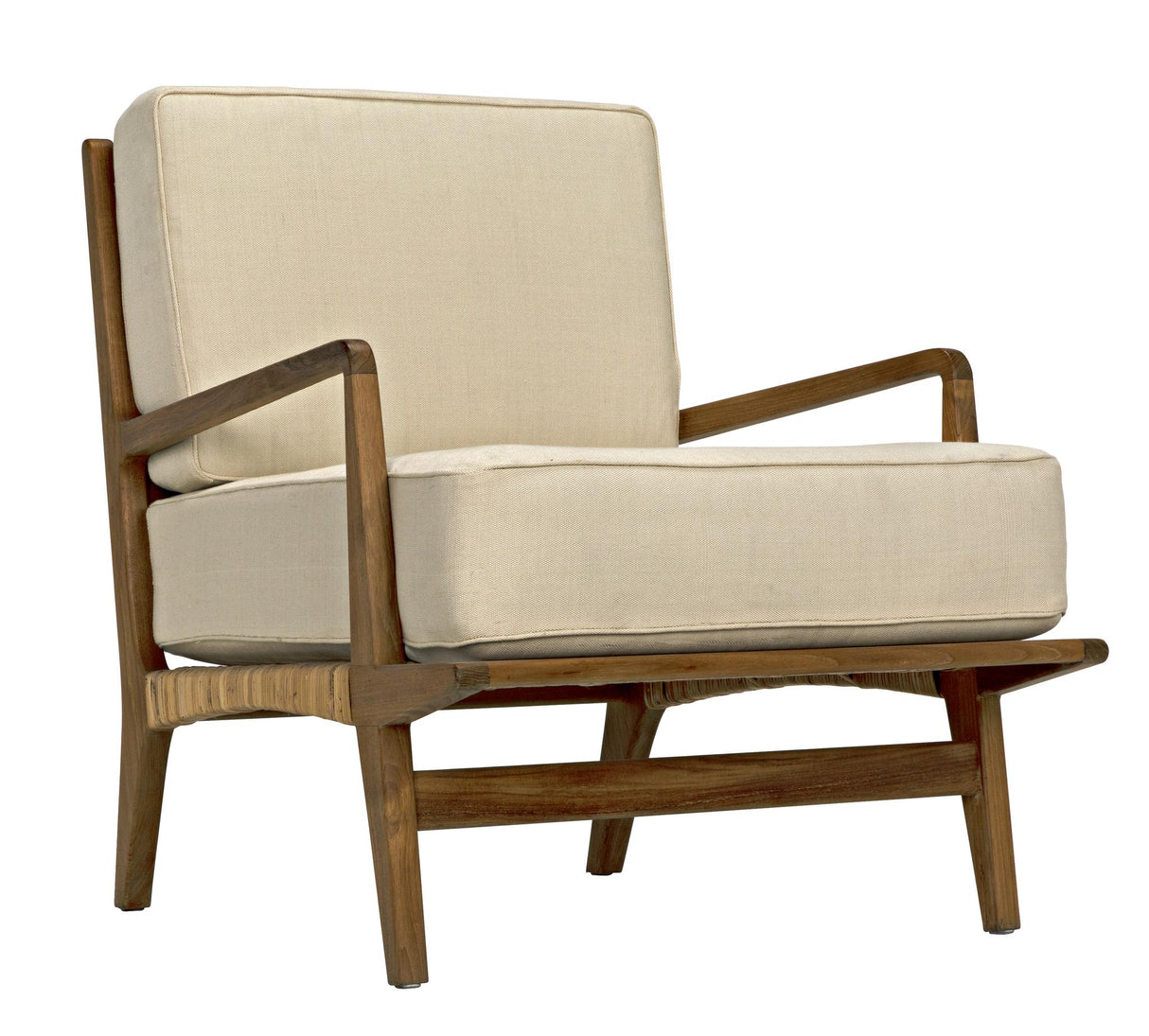NOIR Allister Chair Teak and Rattan